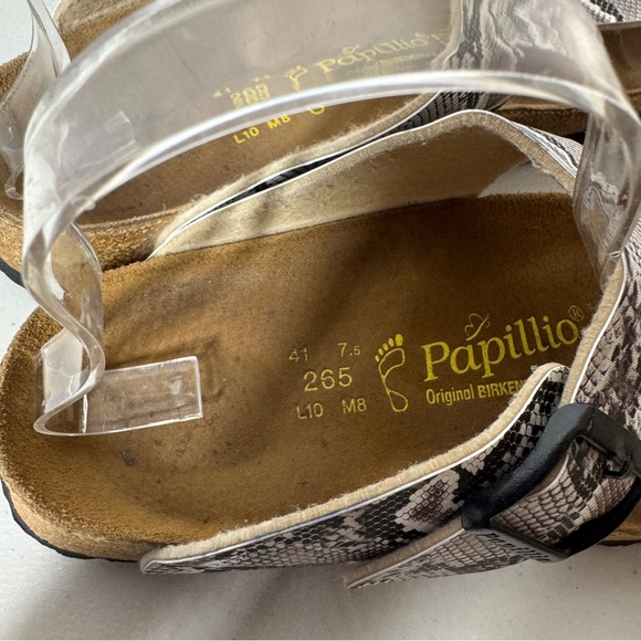 Papillio Birkenstock Snake Print Sandals Comfort Summer Shoes Size 41 - Picture 7 of 16
